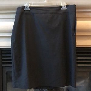 Banana Republic, black, wool blend, knee length skirt